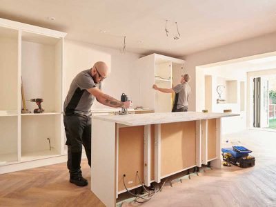 Istck Working On A Kitchen